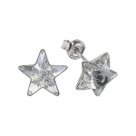 Vaiki&scaron;ki sidabriniai auskarai moterims DiamondSky &bdquo;Žvaigždutė" su Swarovski kristalais DS03A192