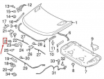 LAND ROVER DISCOVERY L462 Hood Stop vidinis buferis Originalus LR006639