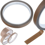 Izoliacinė juosta Rosfix 0,18mm &ndash; Atspari kar&scaron;čiui iki 300&deg;C, Stiklo pluo&scaron;tas, Plotis 10mm, Ilgis 10m