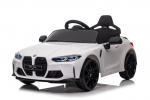 Vienvietis vaiki&scaron;kas elektromobilis BMW M4, baltas