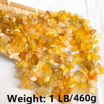 Natūralūs agato akmenėliai kūrybai, Geltonasis agatas - 50 g (0,1 LB)