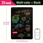 Pie&scaron;imo plan&scaron;etė 50.8 cm LCD Pie&scaron;imo Lentelė, Didelė Spalvota Trinamoji Plok&scaron;tė,  Juoda