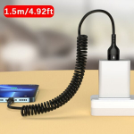 USB C greitojo įkrovimo laidas, Juoda