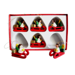 Eglutės žaisliukas - angeliukas, 4 cm