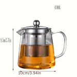 Nerūdijančio plieno arbatinukas su filtru, 450 ml