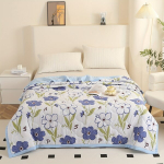 Spausdinta universali antklodė,  Žydinčios gėlės