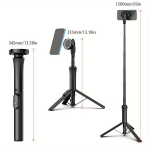 Asmenukių lazda ("Selfie sticks") Magnetinis asmenukių laikiklis su belaidžiu valdikliu