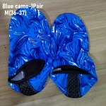 1 pora greitai džiūstančių paplūdimio kojinių mink&scaron;tu padu., Blue Camo