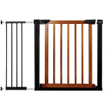 Apsauginiai varteliai SafeLockPro Wood, iki 104-110 cm, juodi/rudi