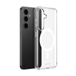 Dėklas Samsung Galaxy S25+ - CRONG - Crystal Shield - Skaidrus - MagSafe - Hibridinis