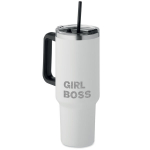 XL termopuodelis "Girl boss" (1200ml), Juoda