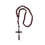 Rožančius, rožinis, medinis, 67 cm