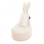 Sėdmai&scaron;is Qubo Mommy Rabbit Vanille Velvet, tinkantis jaunimui, veliūrinis užvalkalas, ergonomi&scaron;kas dizainas