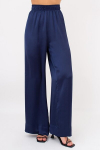 Moteri&scaron;kos &scaron;ilkinės palazzo kelnės ROYAL SILK 4329/050 Giulia, spalva navy