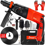 Smūginis perforatorius su SDS+ griebtuvu, Delphi Tools, 2600 W, 4 funkcijos, su lagaminu