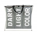 Skalbinių krep&scaron;ys su 3 skyriais &ndash; tamsūs, &scaron;viesūs, spalvoti drabužiai