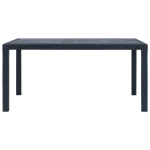 Sodo stalas，Lauko stalas, antracito sp., 150x90x72 cm, plastikas, rat. imit. CFE474277