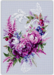 Siuvinėjimo rinkinys Magic Needle "Purple Silk Peonies" 70-04