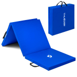 Sulankstomas gimnastikos čiužinys Thunder MG-02, 180x60x5 cm, mėlyna