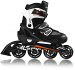 Reguliuojamo dydžio riedučiai Blackwheels Sonic, juodi/balti
