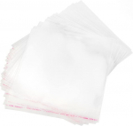 Skaidrūs plastikiniai mai&scaron;eliai su lipniu užsegimu, 200 vnt, 30 x 30 cm