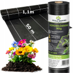 Agroplėvelė 90 g 1,1 x 50 m juoda UV agrotkanava antive&scaron;lių danga
