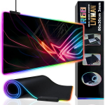 - RGB pelės kilimėlis LIVMAN MZ-RGB su dinaminiu RGB ap&scaron;vietimu pritaikomai aplinkai, 80x30cm, 3mm