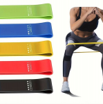 Pasiprie&scaron;inimo gumos sportui ir jogai Resistance bands, 5 vnt. rinkinys