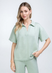 Megztas trikotažinis polo mar&scaron;kinėlis FREYJA CTN 7501/230 Giulia, spalva mint