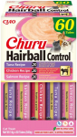 Inaba Ciao Churu 60x14g (840g) skanėstas katėms plaukų kamuoliukų kontrolei