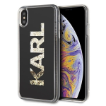 Telefono dėklas Karl Lagerfeld KLHCI65KAGBK iPhone Xs Max black Karl logo Glitter