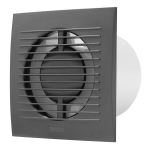 Elektrinis ventiliatorius Europlast E-Extra EE100A, &Oslash;100mm, antracitas