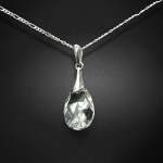 Sidabrinis kaklo papuo&scaron;alas moterims DiamondSky Baroque su Swarovski kristalais