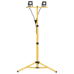 vidaXL LED prožektorius su trikoju, &scaron;iltos baltos spalvos, 2x10W
