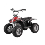 Vienvietis keturatis Razor Dirt Quad, juodas