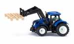 Traktorius su &scaron;akėmis ir paletėmis New Holland Siku Super Serija 15