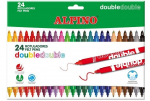 Flomasteriai Alpino Double, 24 spalvos
