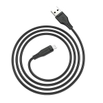 MFI sertifikuotas USB - Lightning kabelis iPhone, 2.4A, 1.2m, juodas