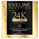 Naktinis veido kremas brandžiai odai Evelina 24k Snail&Caviar 50 ml