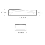 Apsauginis uždangalas Kettler, 203x85x60 cm