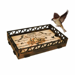 Medinė lesyklėlė balkonams ir terasoms