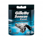 Skustuvo galvutės Gillette Sensor Excel, 10 vnt.