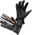 Motociklininko pir&scaron;tinės W-TEC Classic - Black with Orange and Beige Stripe XL
