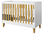 Kūdikių lovytė Kocot Kids Kubi, 60x120 cm, balta
