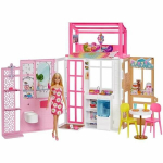 Lėlių namas Barbie 2 Floors With Doll Fully Furnished
