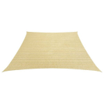 vidaXL Uždanga nuo saulės, smėlio spalvos, 4/5x3m, HDPE, 160g/m&sup2;