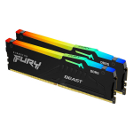 Operatyvioji atmintis (RAM) Kingston Fury Beast RGB 32GB (2x16GB) DDR5 5200MT/s CL40 XMP KF552C40BBAK2-32