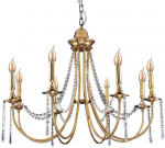 &bdquo;Crystal Lamp&ldquo; liustra aukso app766-8cp