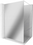 Walk-in du&scaron;o sienelė Mexen Kioto, white/veidrodinis stiklas, 70,80,90,100,110,120x200 cm