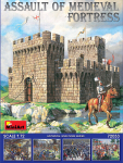 Klijuojamas Modelis MiniArt 72033 Assault of Medieval Fortress 1/72